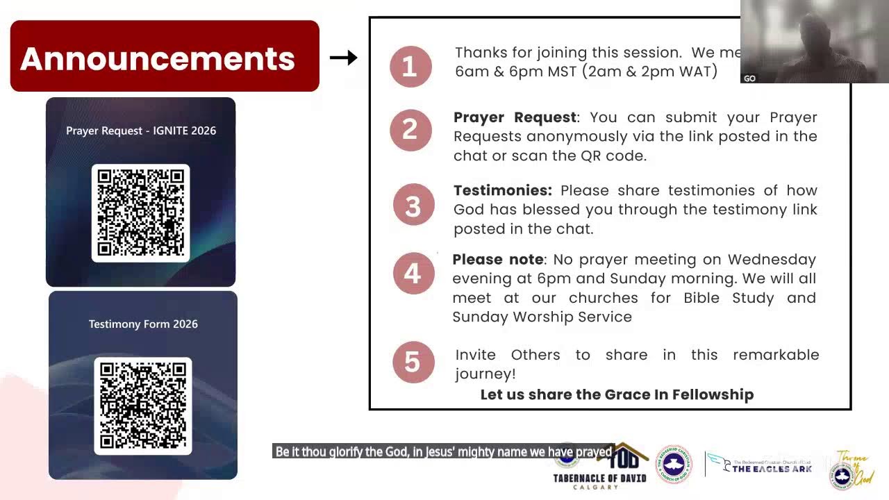 Wednesday Bible Study