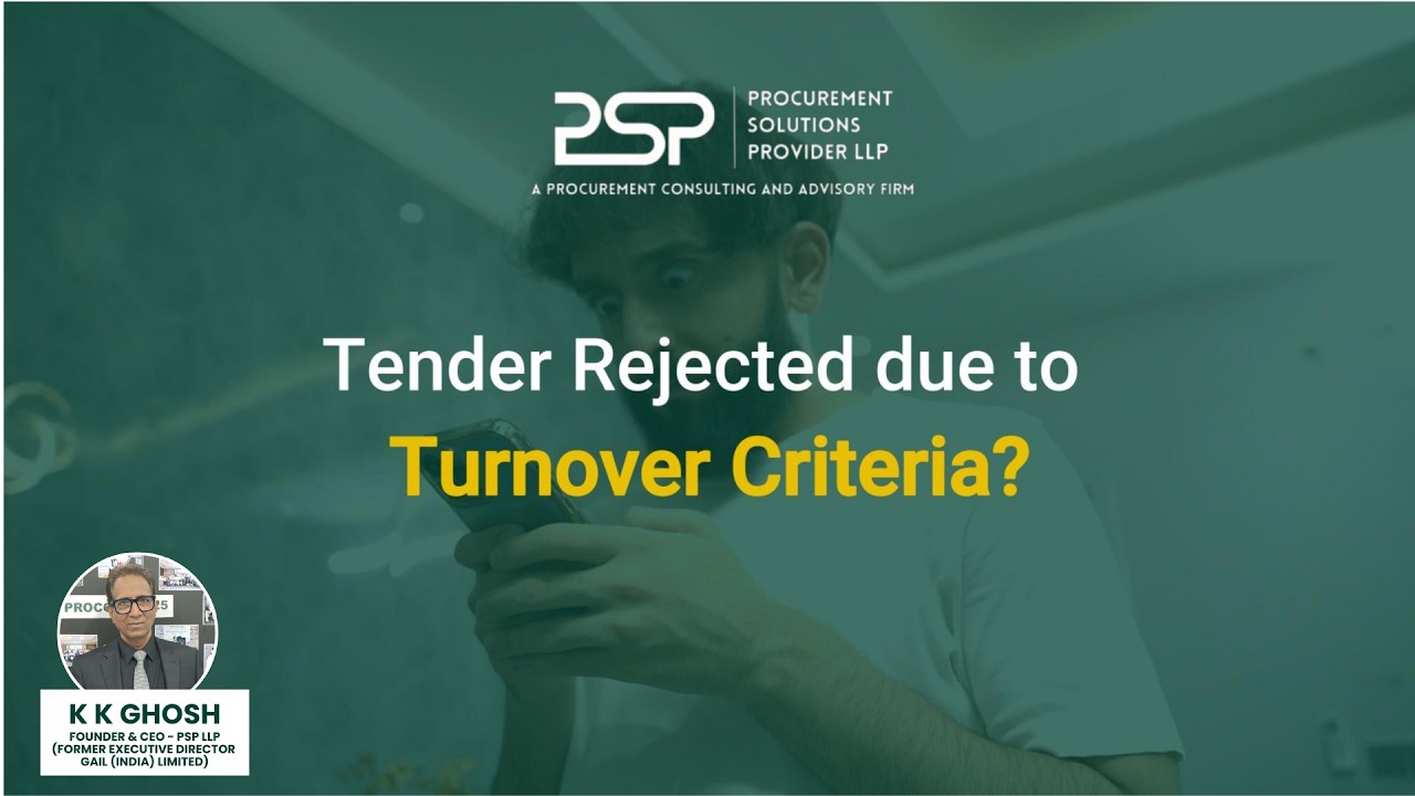 Tender Rejected due to Turnover? Watch this before you bid!