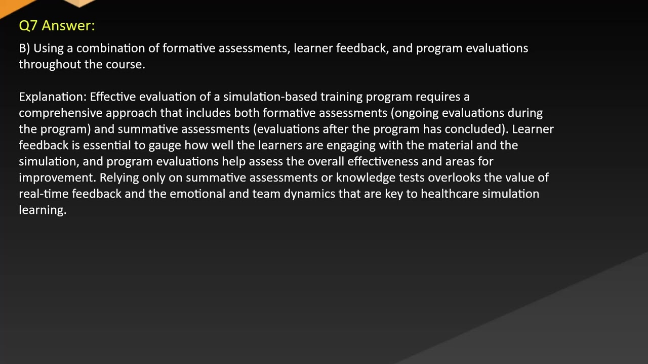 Certified Healthcare Simulation Educator Free Practice Questions