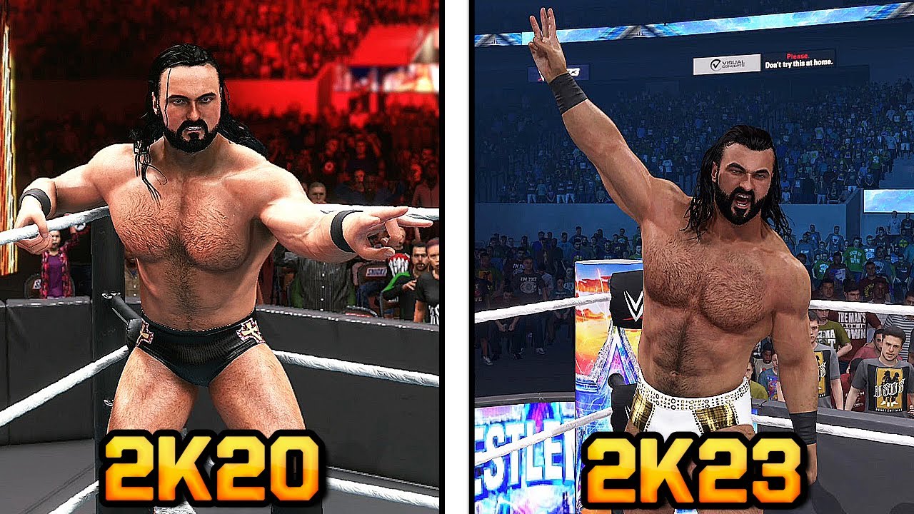 WWE 2K20 Vs WWE 2K23 Finishers Comparison !!!