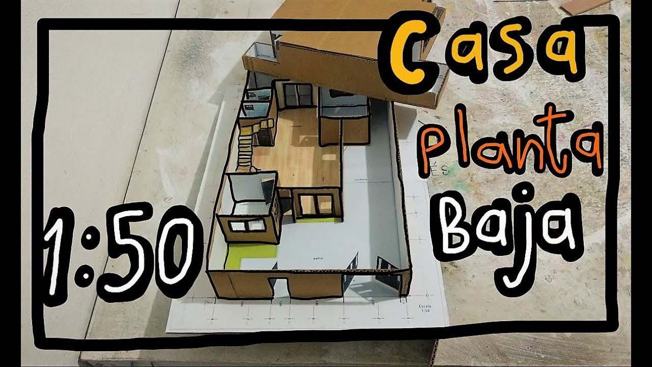 Casa Habitación Planta Baja Escala 1:50 (Maqueta)