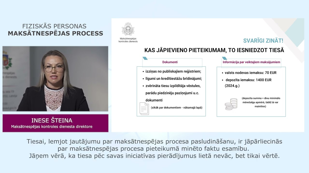 Kā uzsākt fiziskās personas maksātnespējas procesu