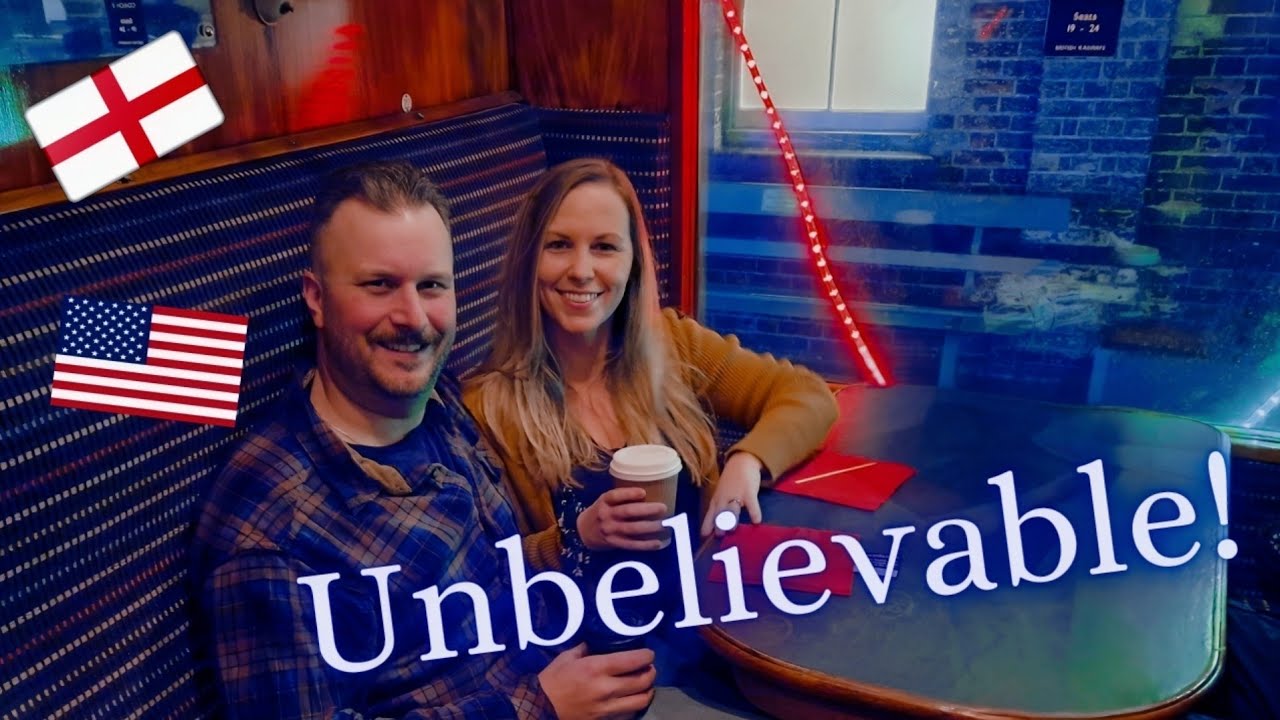 Americans EXPERIENCE English STEAM TRAIN || Driving - Village Lights (UK Vlog)