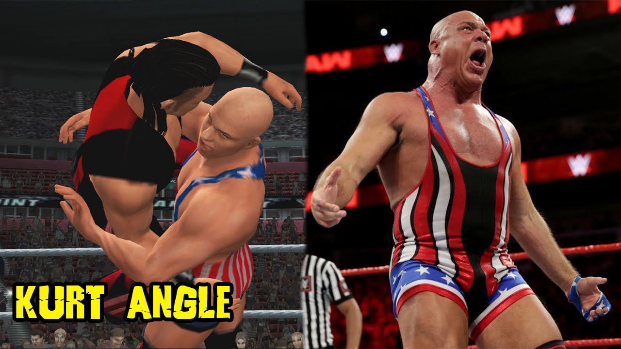 Kurt Angle | SvR 2011 PS2 how to create a wrestler, finisher, moveset, entrance