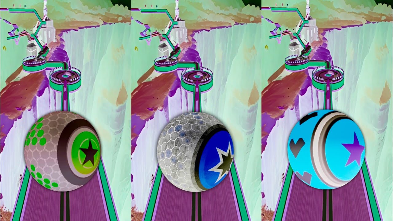 Rollance Adventure Balls vs Racing Ball Rolling Game vs Rolling Ball Sky Adventure vs Video Reverse