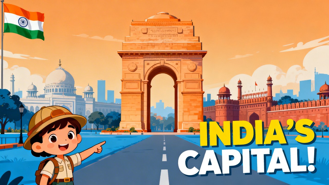 New Delhi | Capital City of India | Famous Landmarks for Kids by Mini Genius