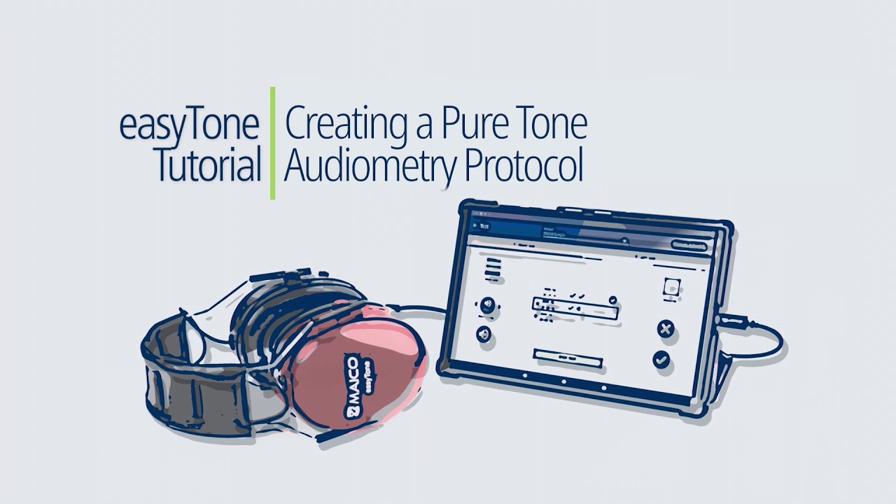 MAICO easyTone Tablet Audiometer - Creating a Pure Tone Audiometry Protocol | MAICO Tutorial