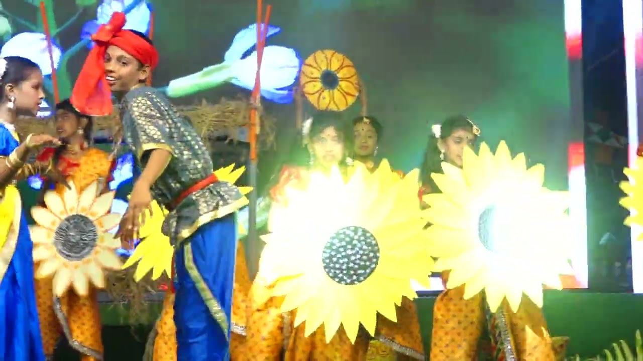 Gira Gira Gingiragire performance by Keshava Reddy School, Kandi Branch Students on Annual Day