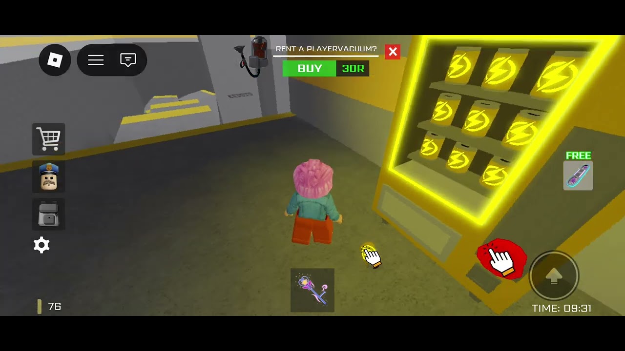 I try to escape berries prison lobby but I stuck