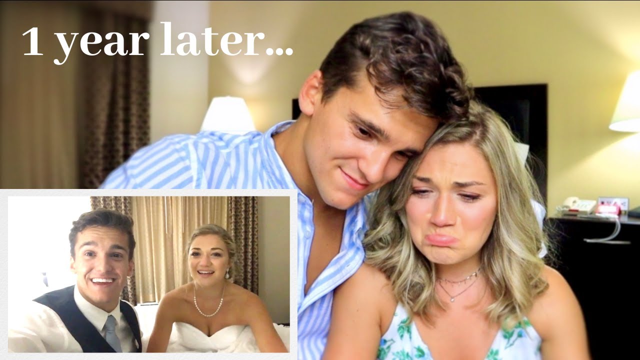 Reacting to Our Wedding Night Message to Our Future Selves *emotional*