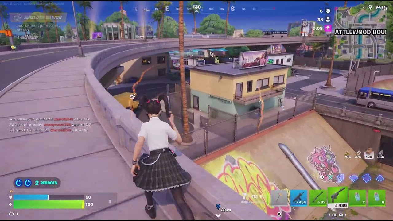 playing fortnite