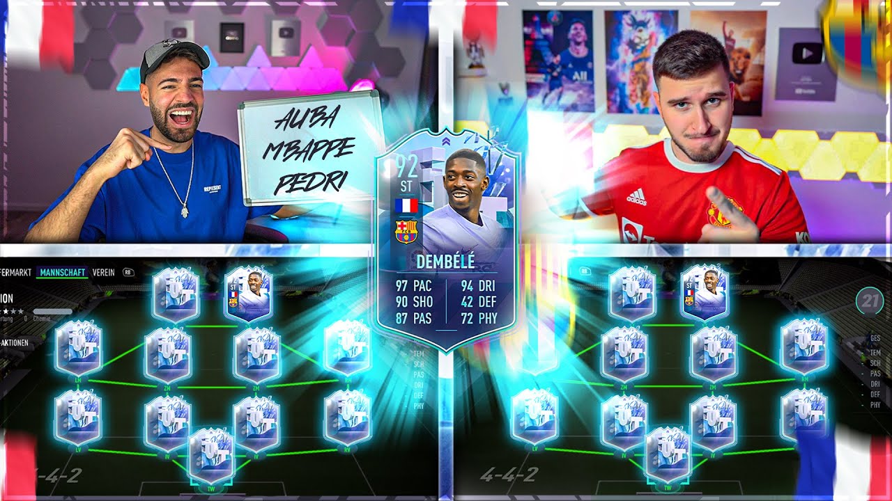 FIFA 22: DEMBELE FUT FANTASY Squad Builder Battle 🔥🔥 IamTabak vs Wakez !!