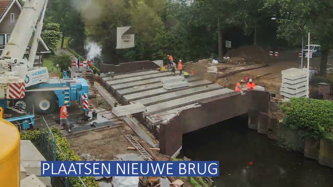 Timelapse vervanging brug Lunterseweg