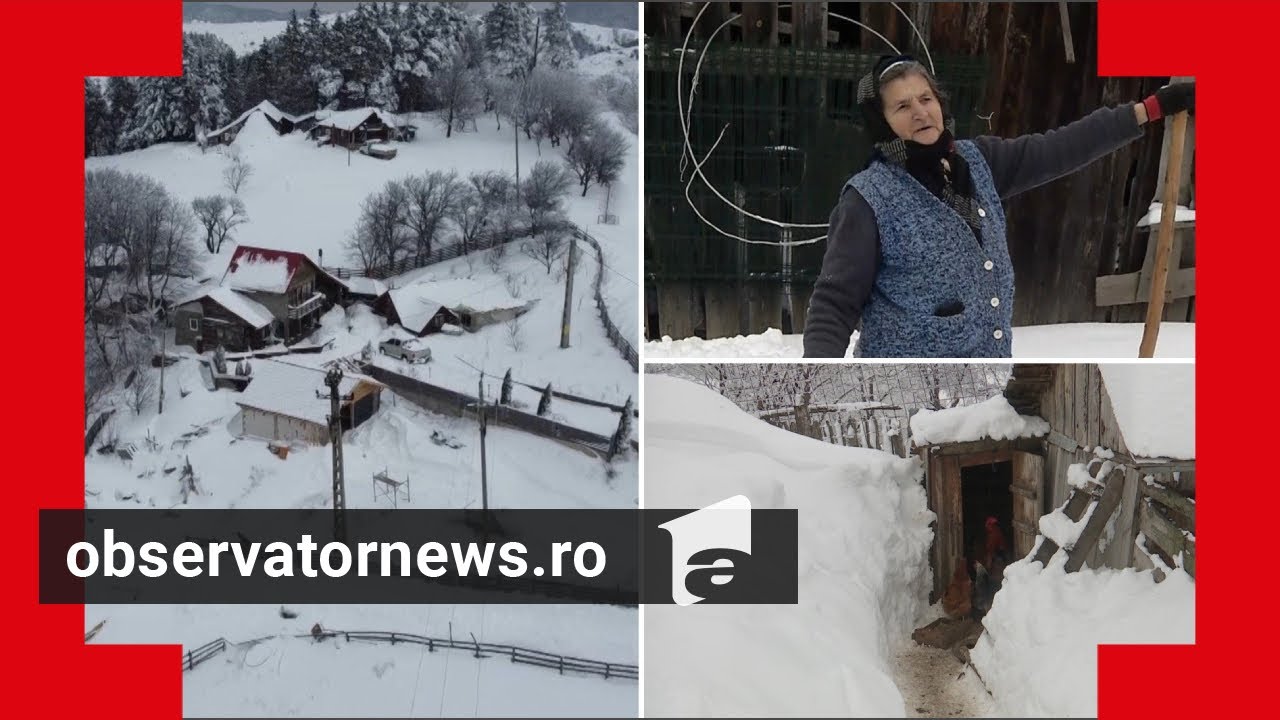 Zăpadă cât casa în Buzău: 