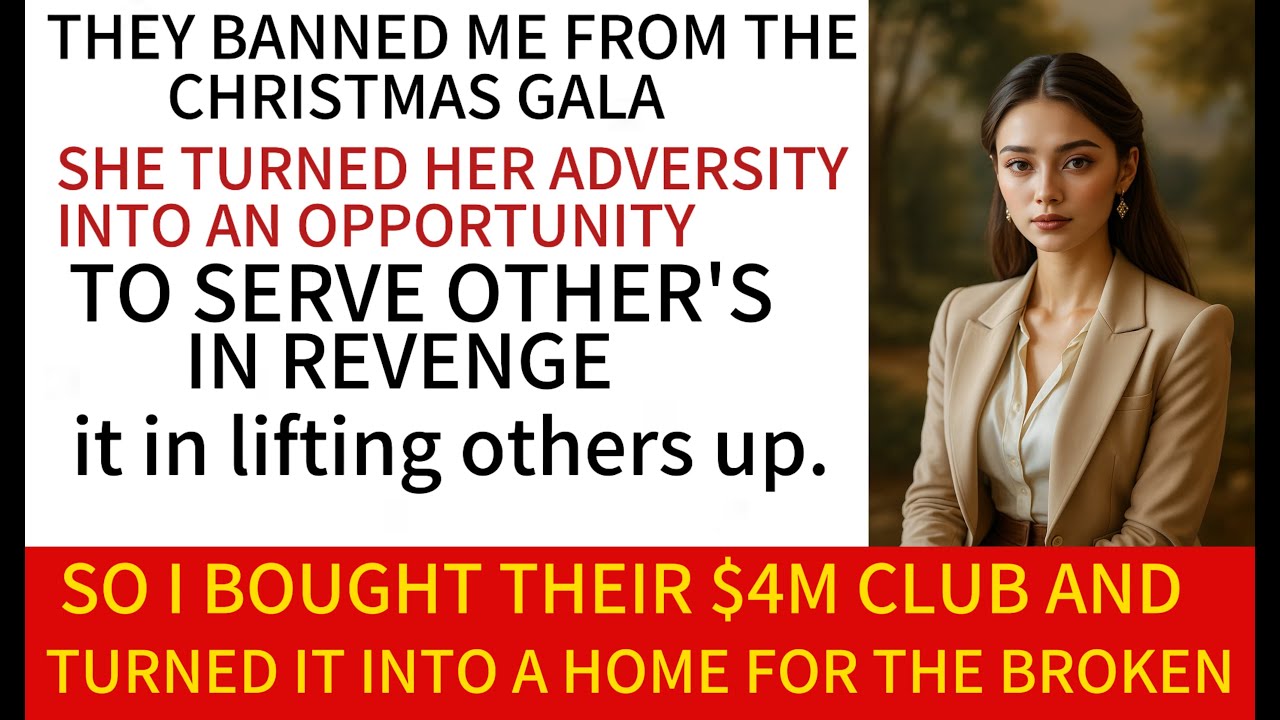 They Banned Me from the Christmas Gala So I Bought Their $4M Club to Turn Into a Home for the Broken