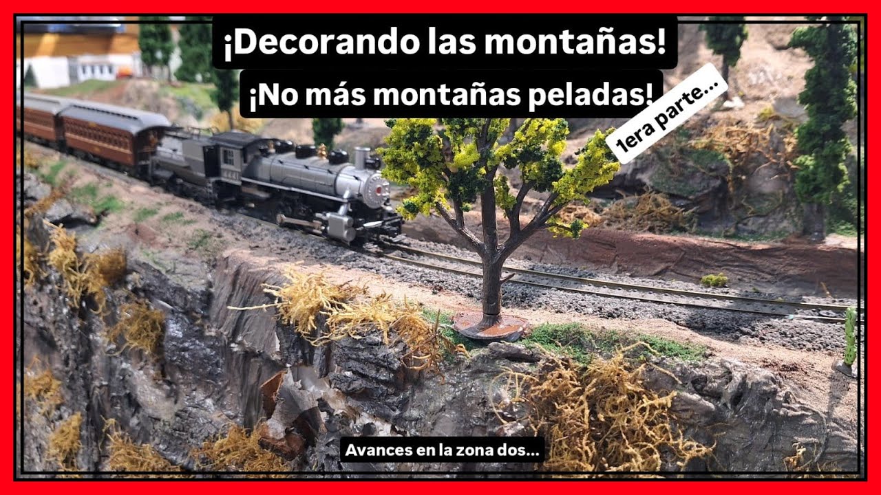 ✅2️⃣FERRROMODELISMO | Decorando y detallando montañas y valle con tierra y acrilico | ESCALA H02️⃣✅
