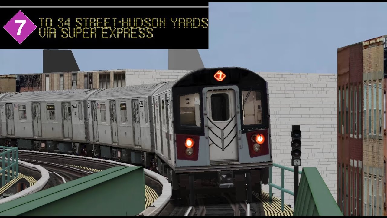 OpenBVE Special: 7 Train To 34 Street-Hudson Yards Via Super Express (R188)