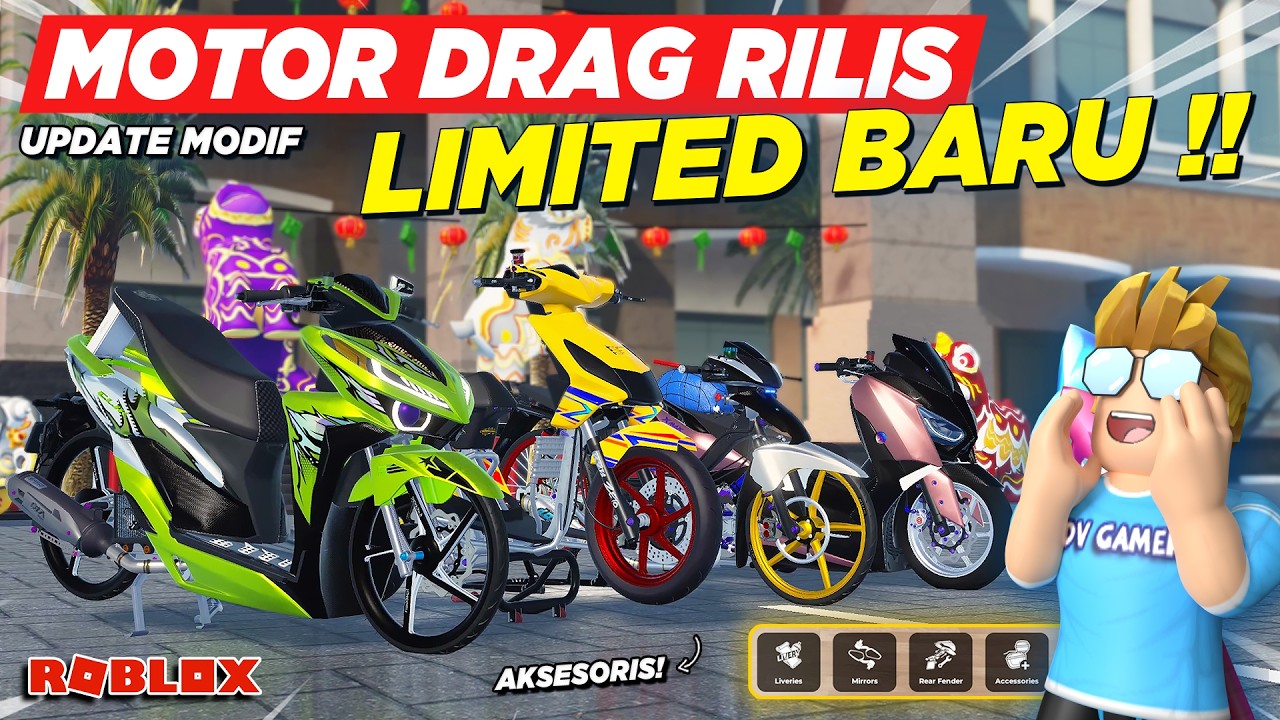 RDID UPDATE RAMADAN RILIS !! BANYAK MOTOR DRAG LIMITED NINJA TERCEPAT DAN MODIF AKSESORIS - Roblox