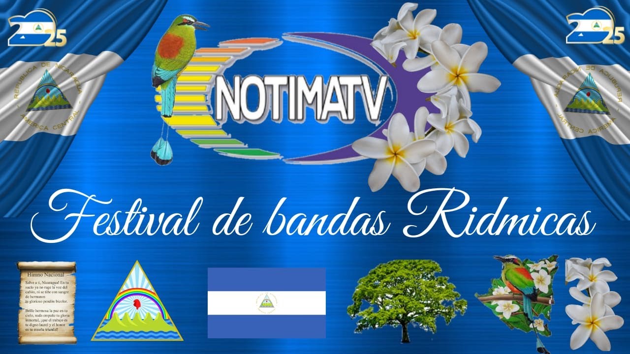 TERCER FESTIVAL  DE BANDAS RÍTMICAS #fiestaspatrias2025  #matagalpa #canalnotimatv  #envivo 
