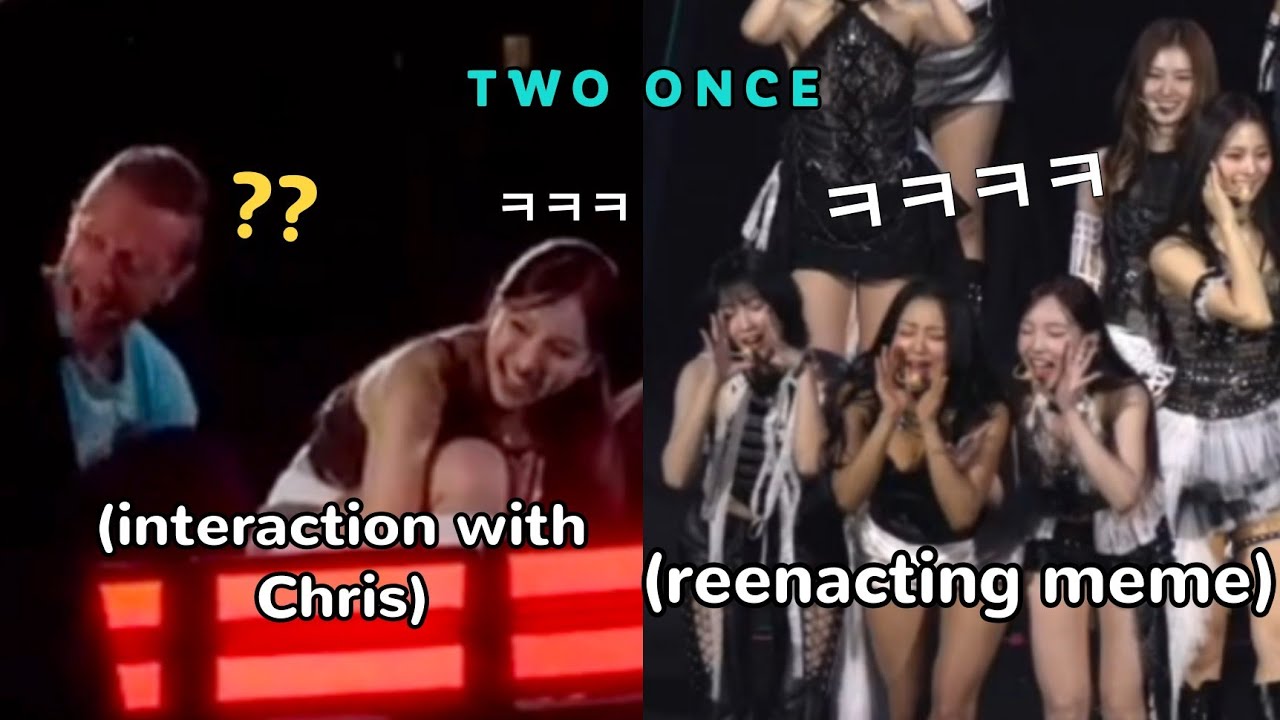 twice *chaotic* moments in coldplay's concert as guests in korea 😂