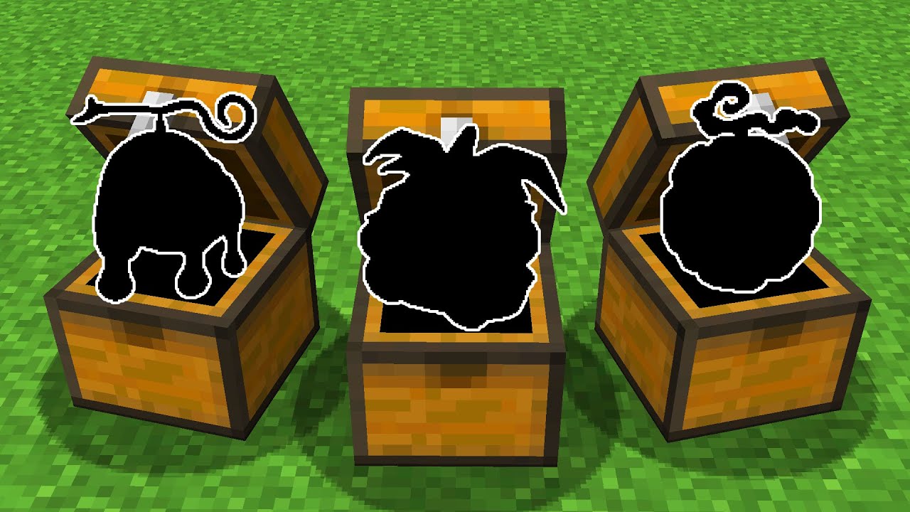 ESCOLHA SUA DEVIL FRUIT APENAS PELA FORMA NO MINECRAFT ONE PIECE