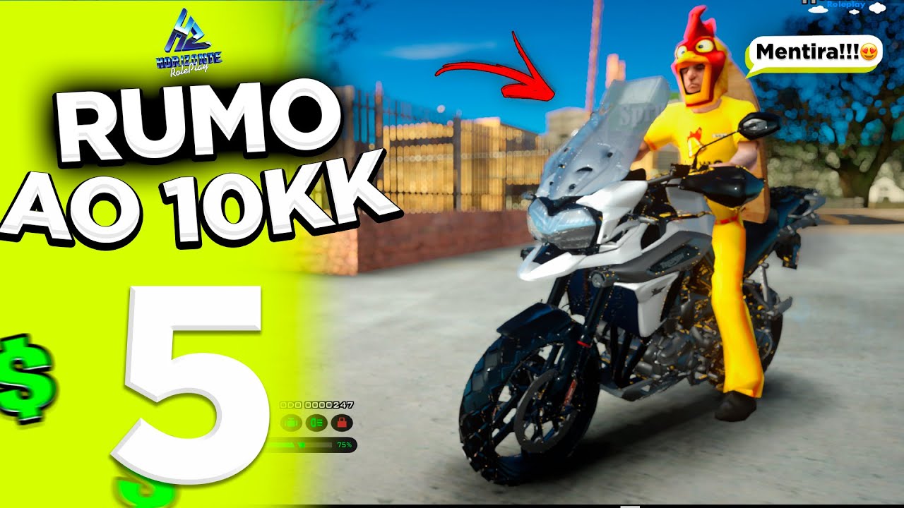 BILL COMPROU SUA PRIMEIRA MOTO NOVA - RUMO AOS 10 MILHÕES no GTA HZRP #5