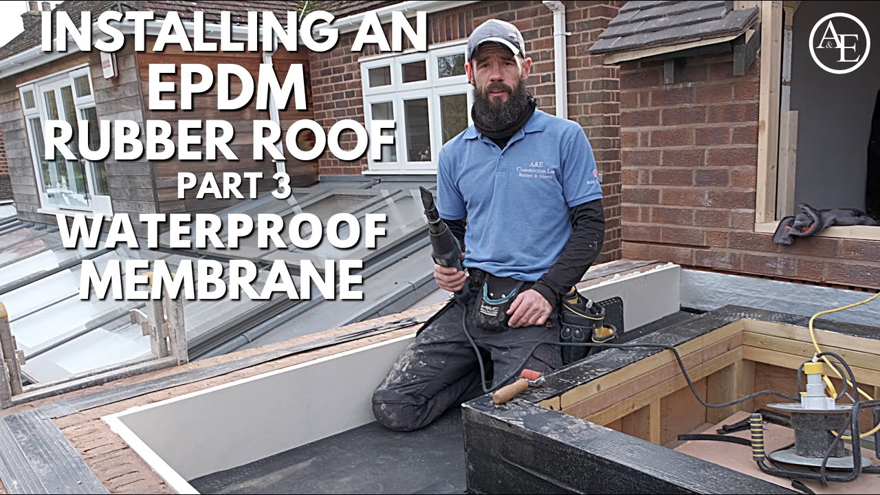 Установка резиновой кровли EPDM (Часть 3: Водонепроницаемая мембрана)