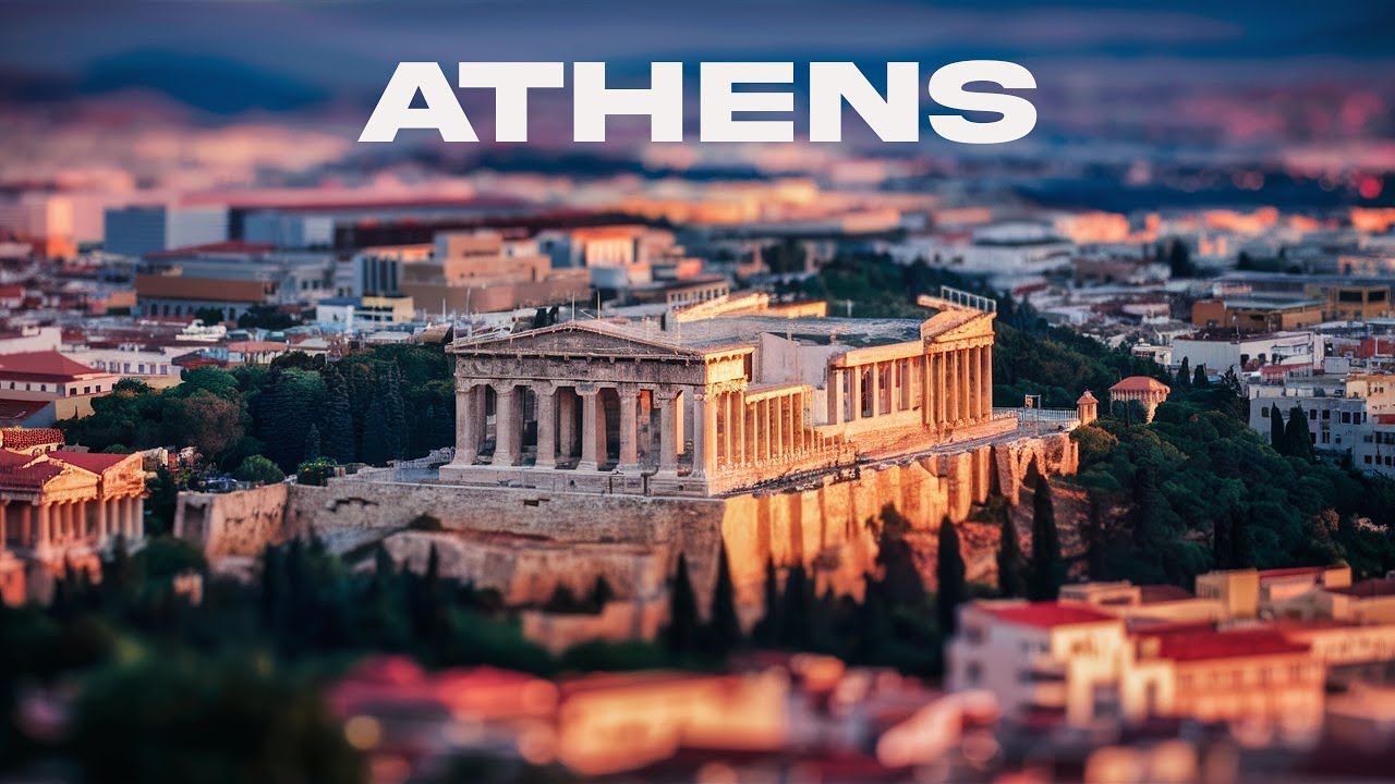 Discover ATHENS Majestic ACROPOLIS from the Sky! in 8k #athens #acropolis #8k