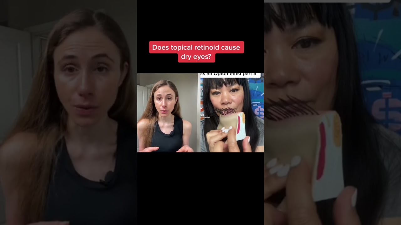Retinoids cause dry eyes? #shorts #dermatologist @DrDrayzday