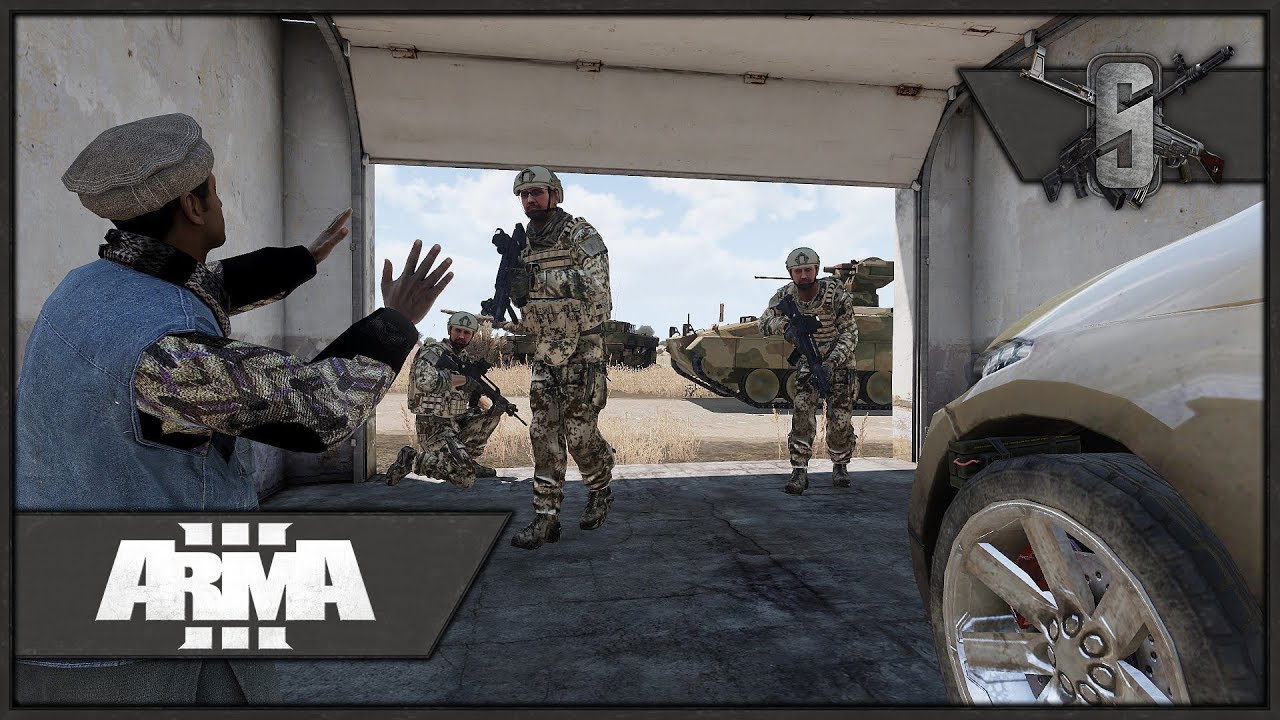 Modern Stalingrad vs Huge German Mechanized Convoy - ArmA 3 Zeus Gameplay 1440p60