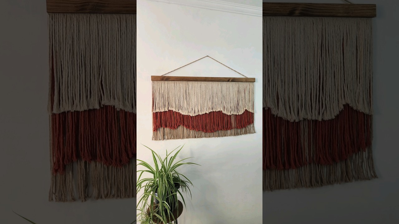 Veja como eu produzi esse lindo Painel de Macram&ecirc;. #diyhomebr #diy #decora&ccedil;&atilde;o #facavocemesmo