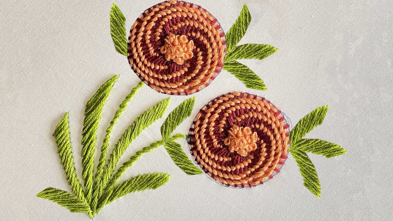 No One Believe How This Pattern Turns Into A Wonderful Flower - Beginners Hand Embroidery Tutorial