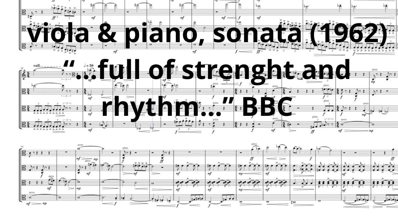 🩸LUIS MAGIN plays, Fleta Polo, op 62, viola sonata, (3/3) Música española, viola & piano.