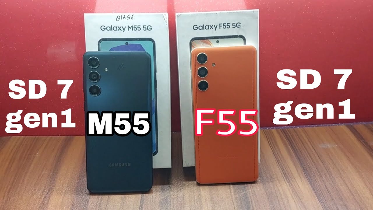 Samsung Galaxy F55 vs Galaxy M55 Speed Test Comparison!! Gaming Test!!