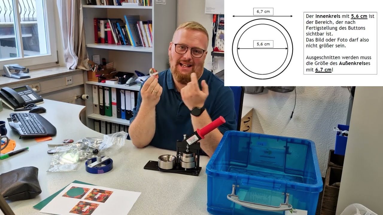 Materialverleih: Die Buttonmaschine