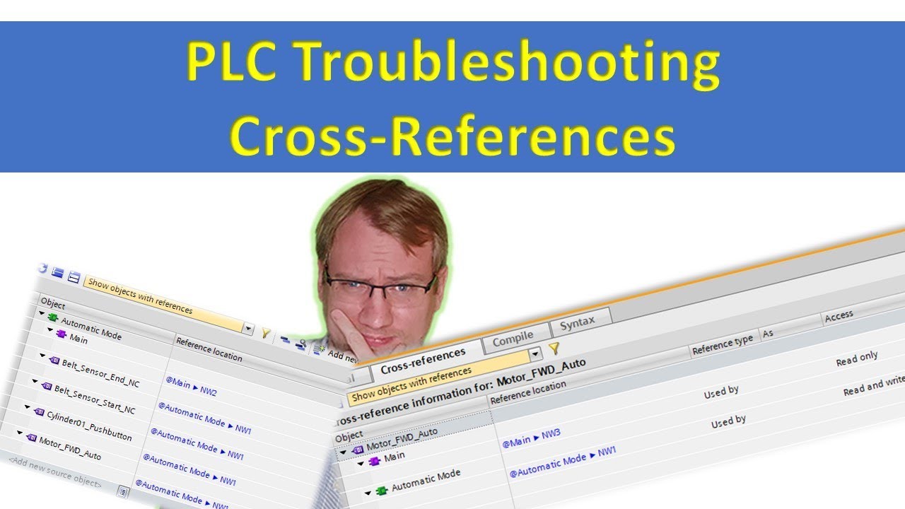 TIA Portal: Cross-References (Troubleshooting)