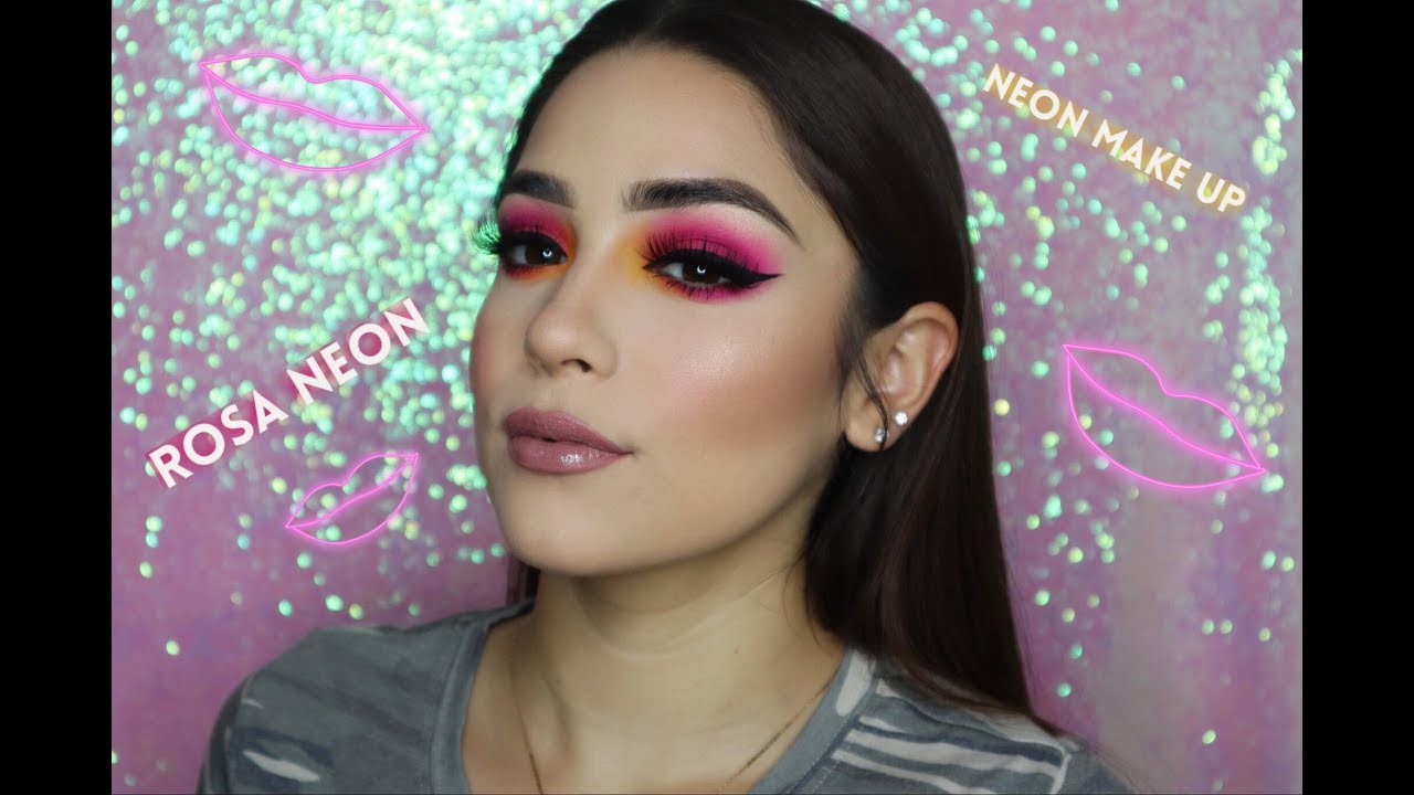 Maquillaje Rosa Neon (Fácil) /Tendencia Neon💖