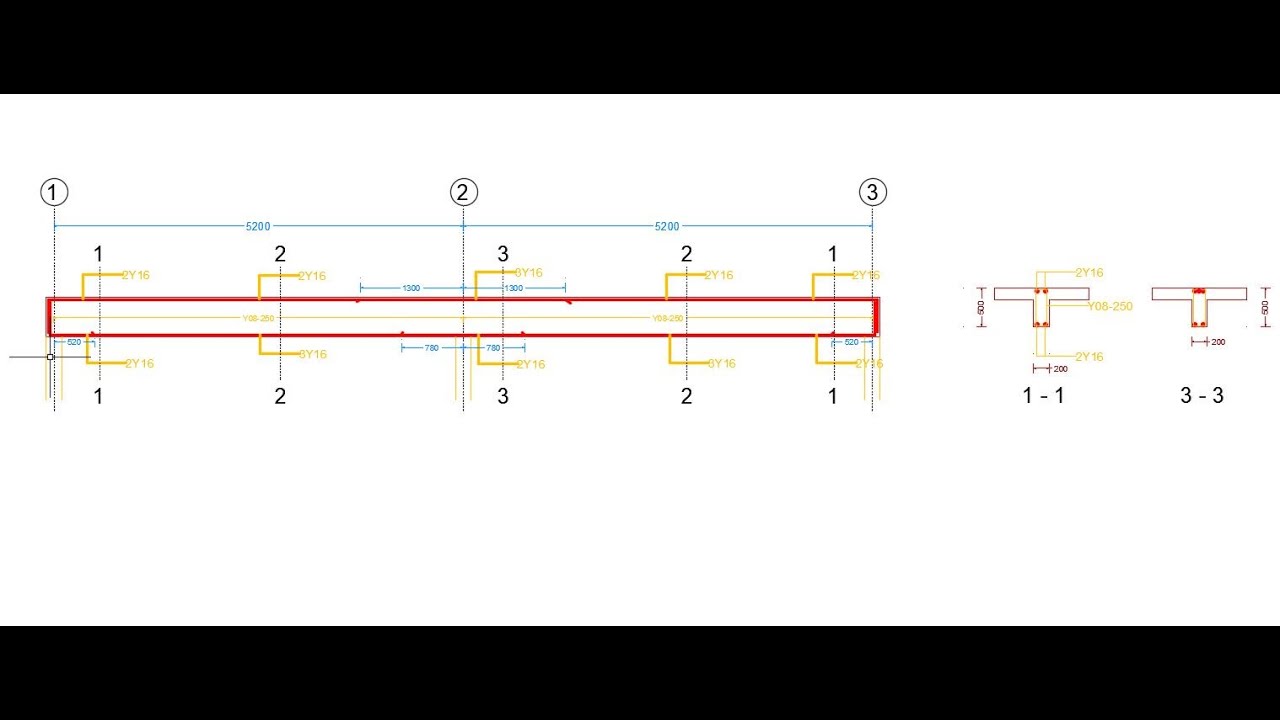 How to Detail Beam Reinforcement using AutoCAD. Beam Detailing according to British Standard