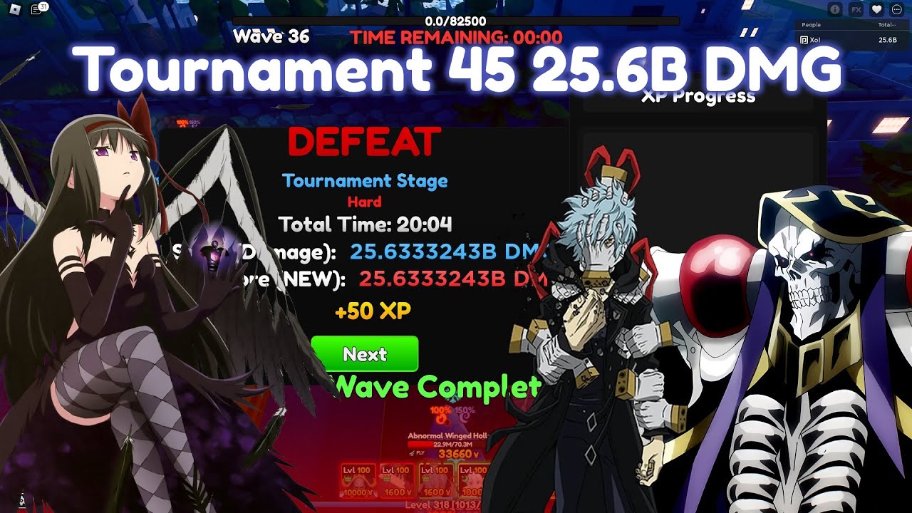 25.6B DMG IN TOURNAMENT 45 (anime adventures)