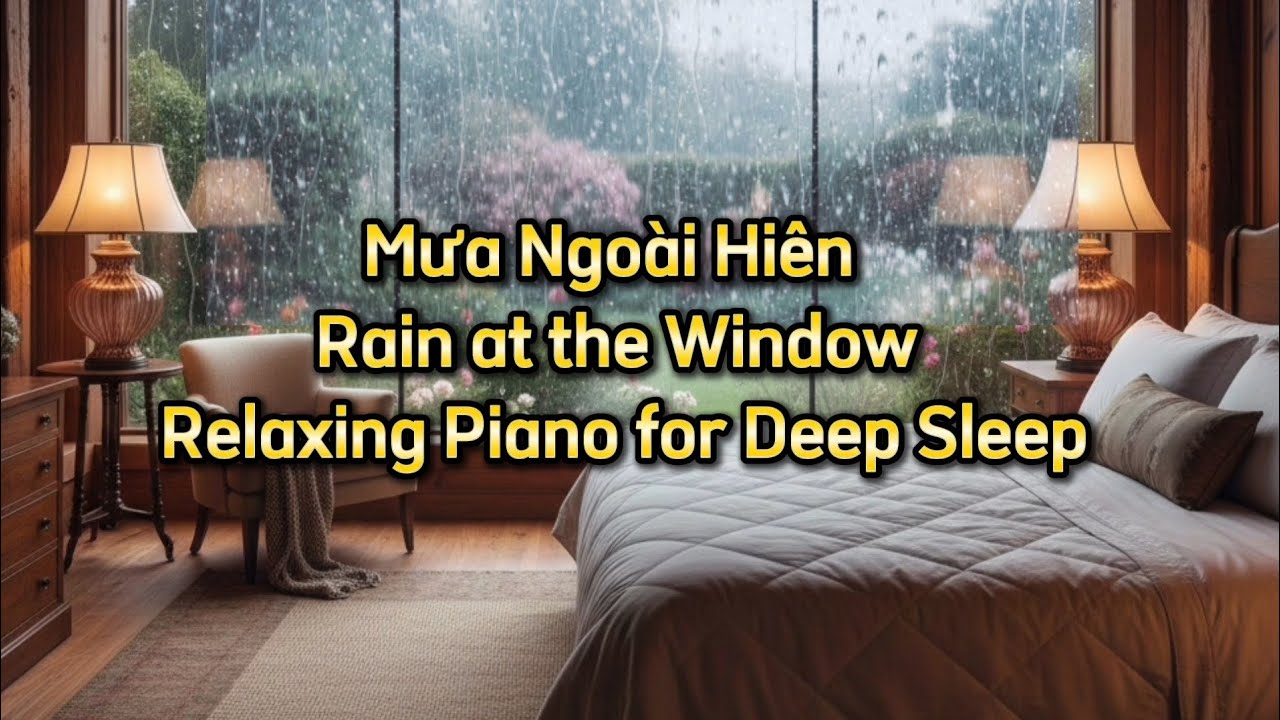 Nhạc thư giãn | Relaxing Piano for Deep Sleep - Rain at the Window  