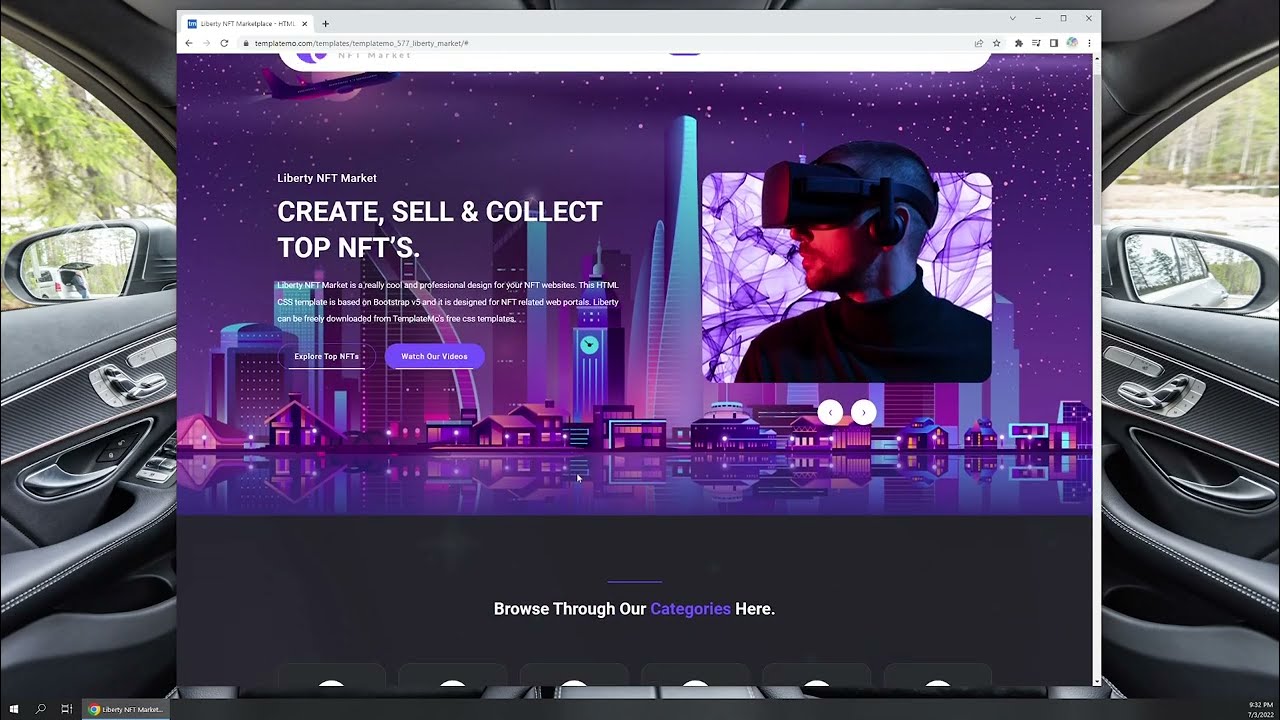 Liberty NFT Bootstrap 5 CSS Template by TemplateMo Free CSS website