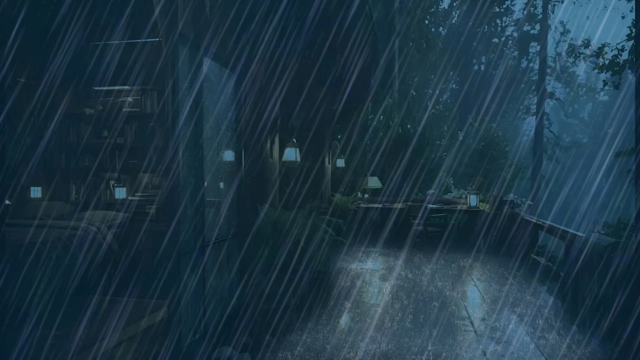Rainy Night in the Forest | Rain Sounds for Stress Relief, Anxiety