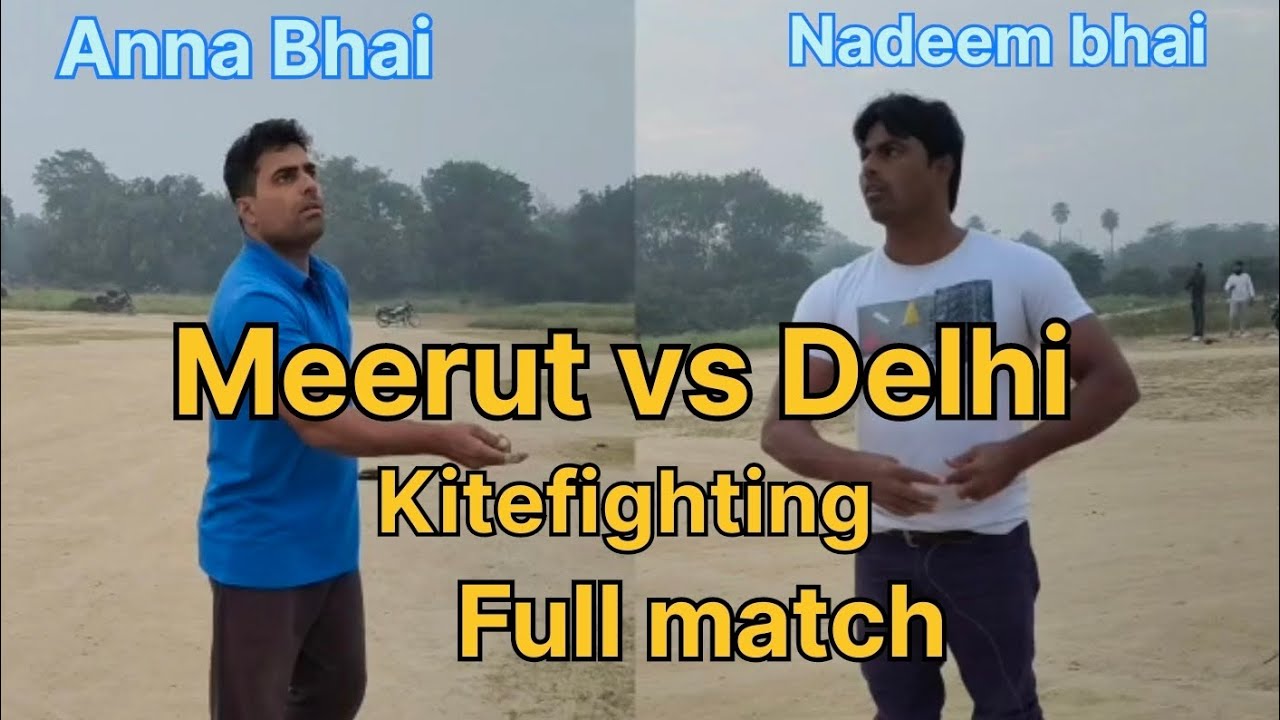 Delhi v/s Meerut 🪁 | Kitefighting | Full match | Meerut kite culture | #delhikite #meerutkite