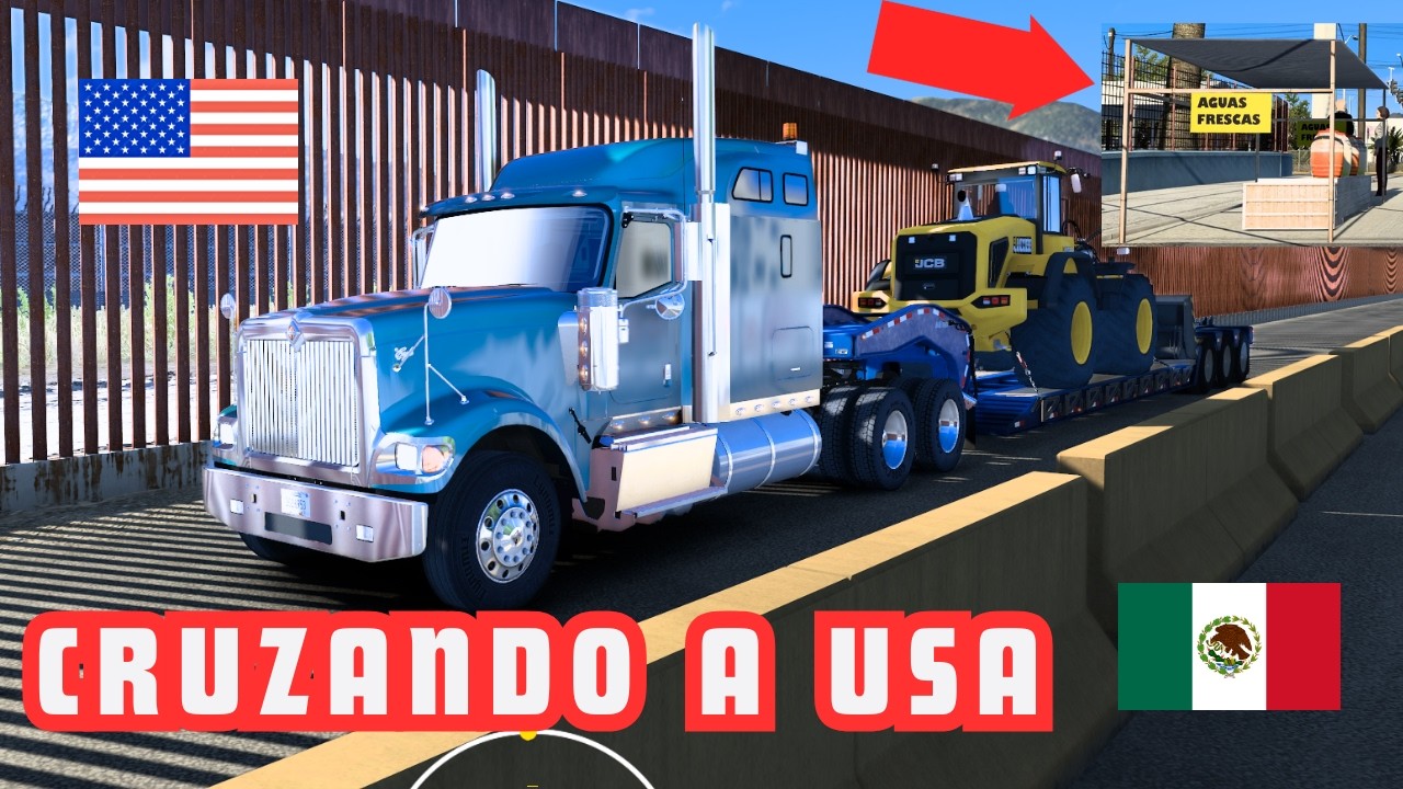 CRUZANDO A USA 🇺🇲🚦| American Truck Simulator 🚛