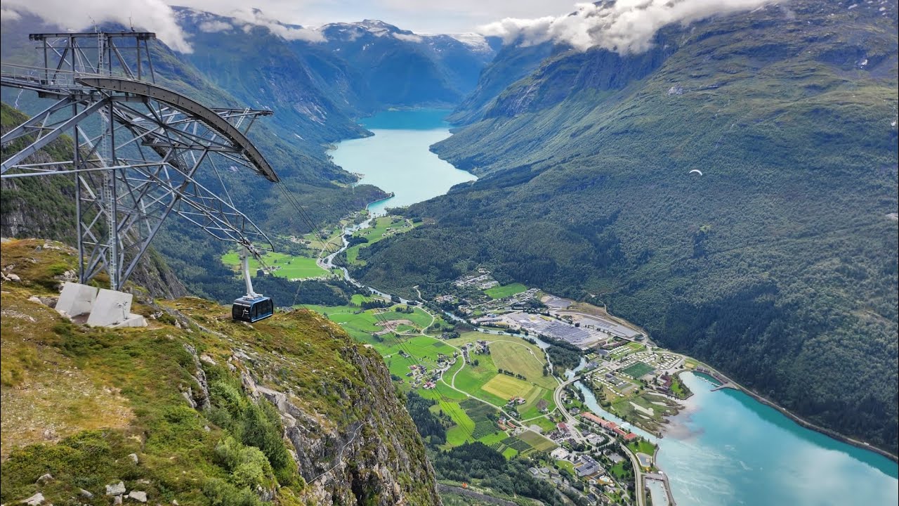 На автодоме по Норвегии, Loen Skylift и Гейрангер-фьорд.