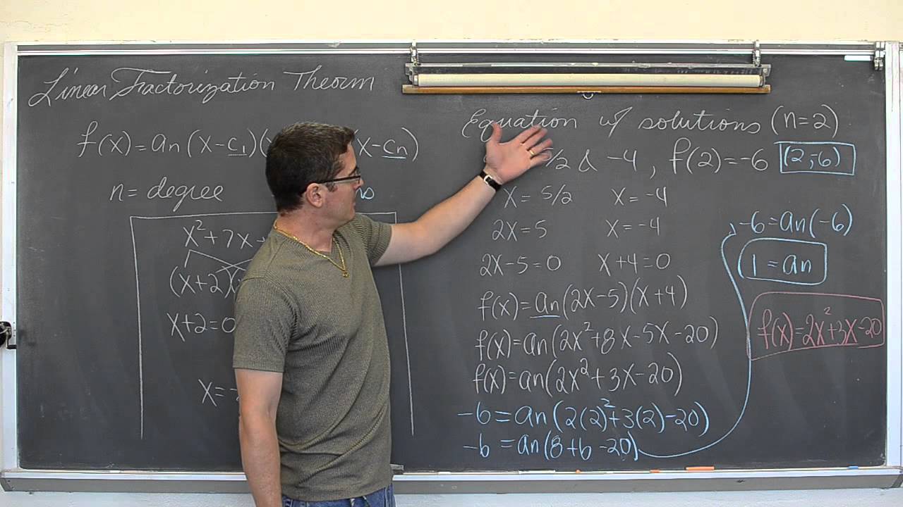 Finding polynomials using the Linear Factorization Theorem