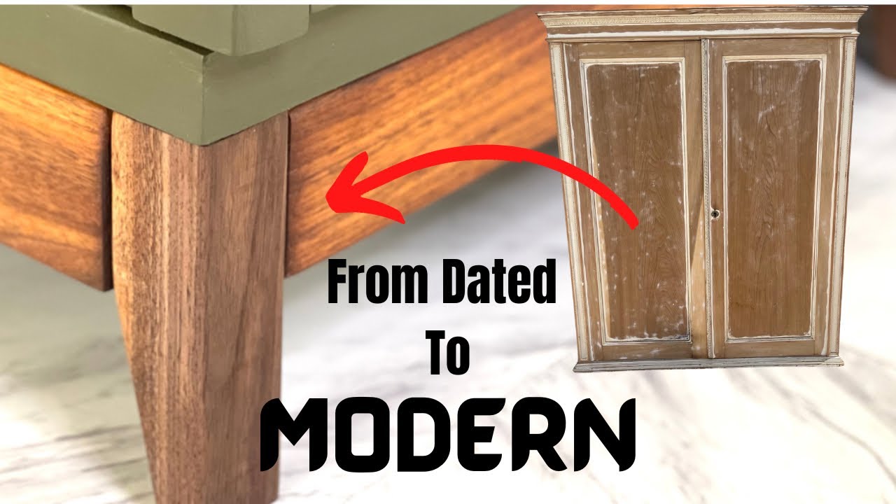 Giving Old Furniture a Modern Makeover/ EXTREME DIY Refinishing/ Ugly Duckling Challenge Fall 2022