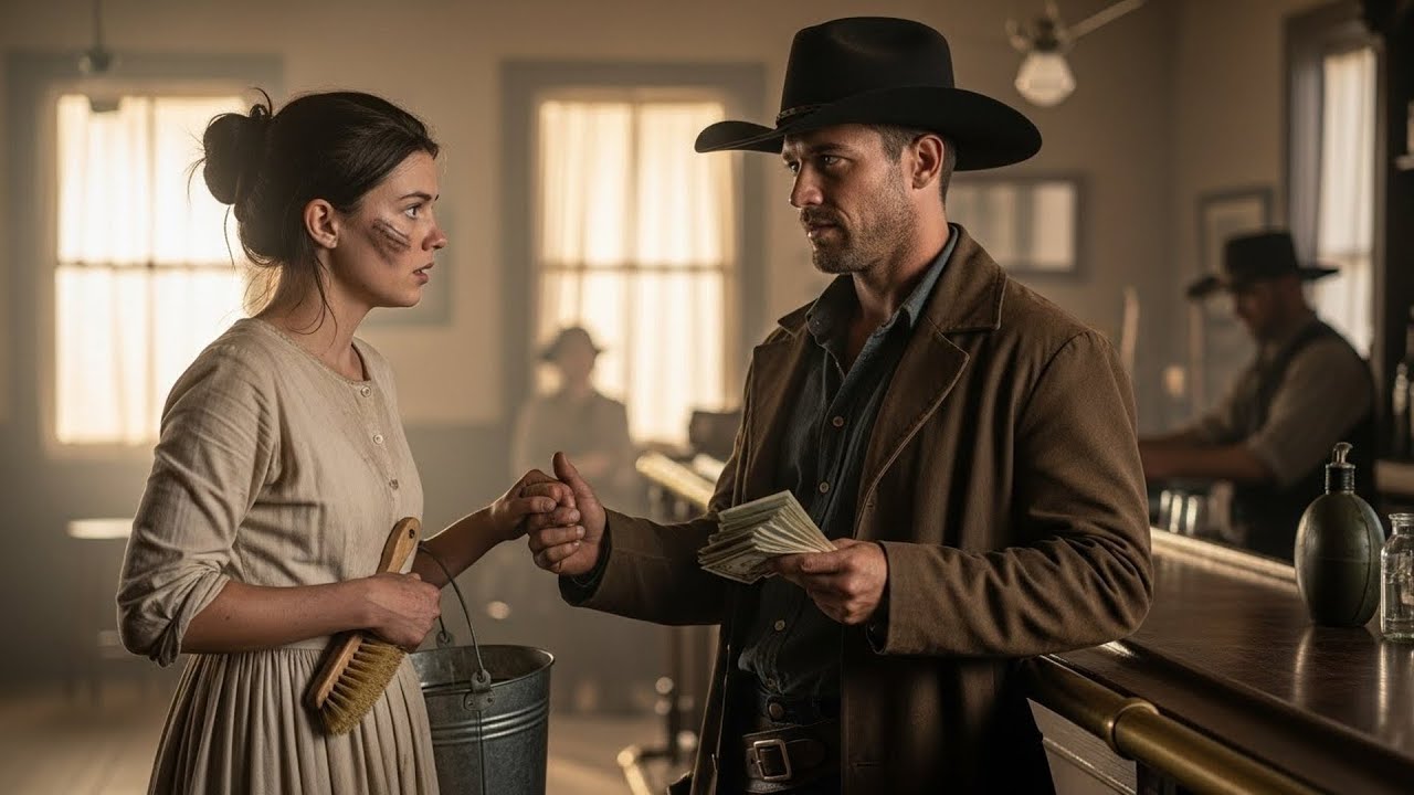 She Was Scrubbing Floors To Pay Her Father's Debts, A Cowboy Paid Them All And Took Her Hand