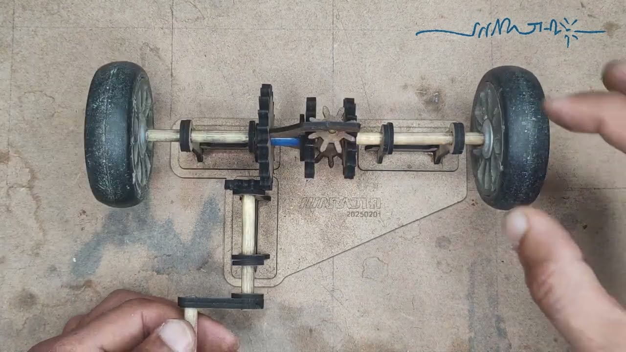 حركات ميكانيكية (2) الترس التفاضلي Differential Gear
