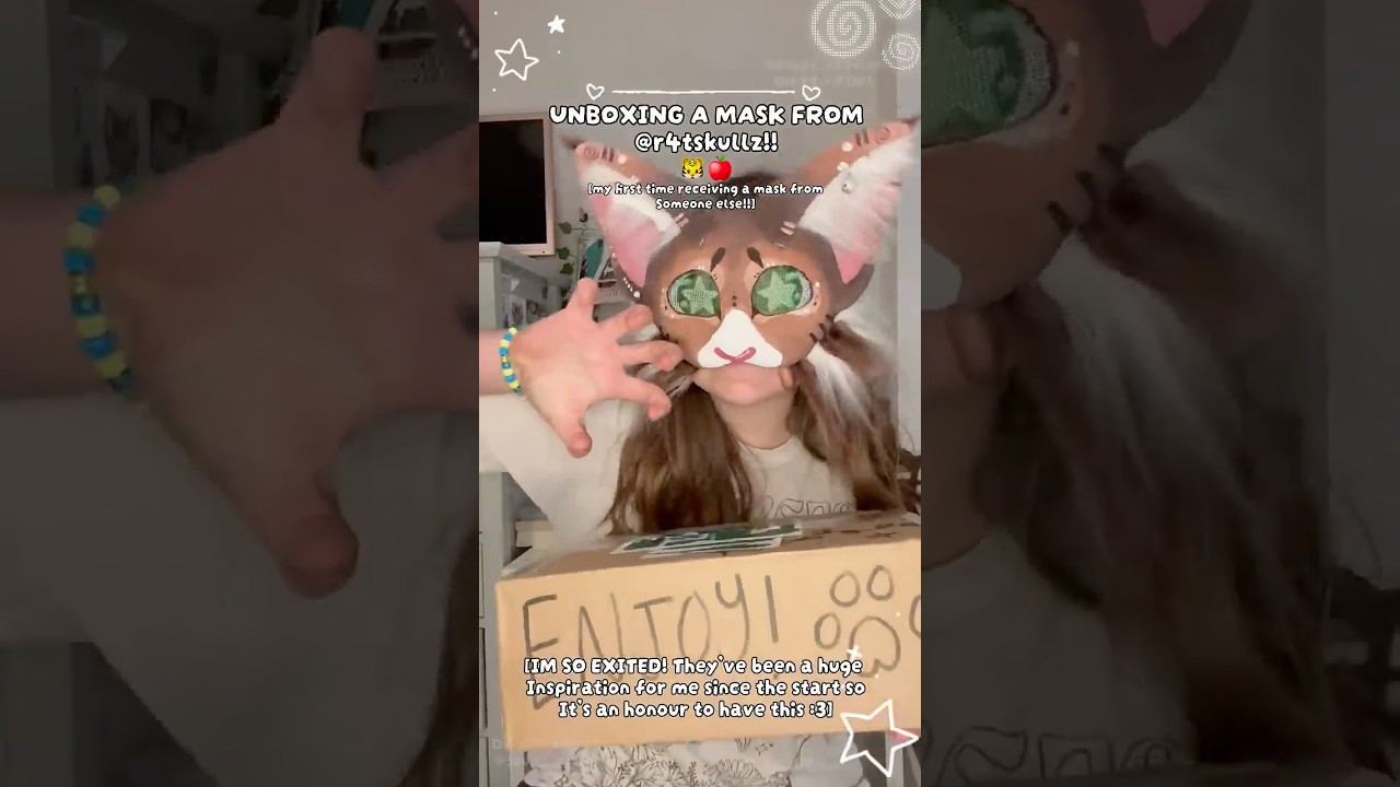 Mask Unboxing From @r4tskullz !! #furry #otherhearted #otherpaw #alterhuman [not a #therian]